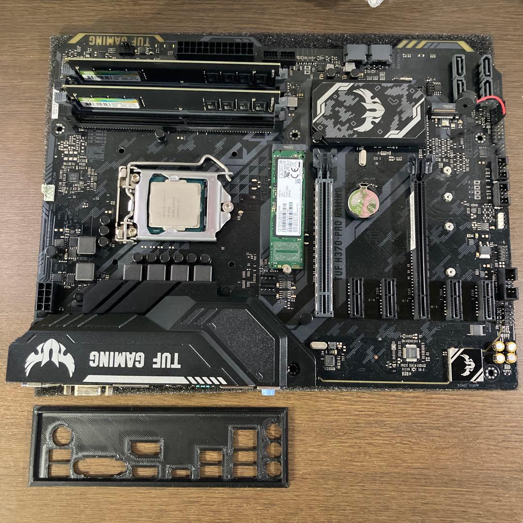 ASUS TUF H370-PRO GAMINGマザーCPUメモリSSDセット