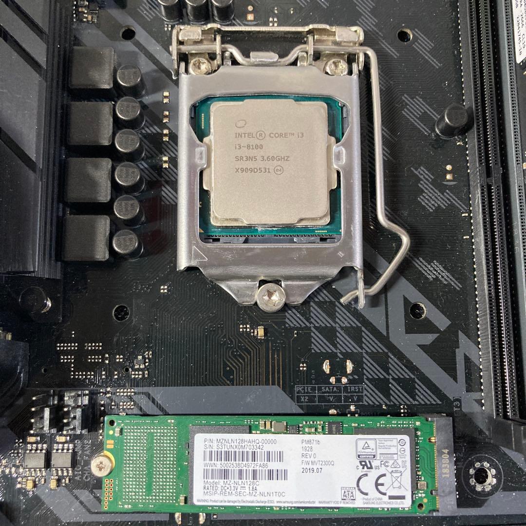 ASUS TUF H370-PRO GAMINGマザーCPUメモリSSDセット