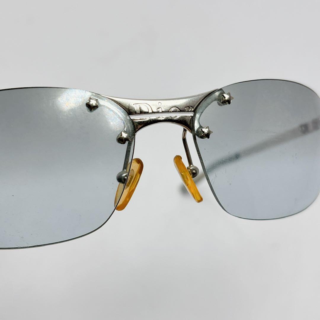 3280◯ DIOR シルバー フレーム スポーツ サングラス