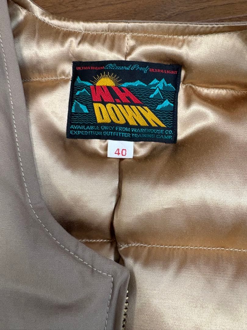 ウエアハウス warehouse ダウンベスト