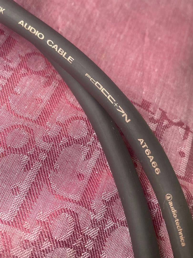 オーディオテクニカAT6A66/1mPCOCC+7Nペア RCAピンケーブル2本