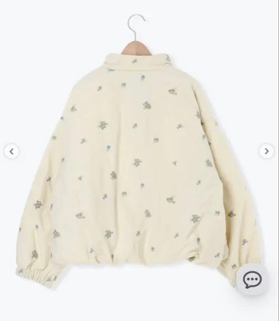 サマンサモスモス＊小花総刺繍中綿ジャケット