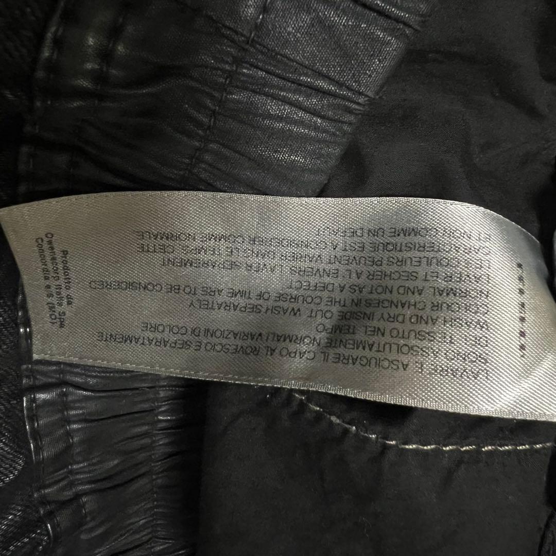 17SS リックオウエンス　ダークシャドウ　BLACK WAX サイズXS