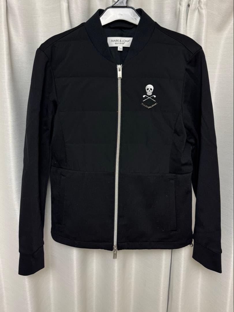 MARK & LONA ブラックジップアップジャケット 36