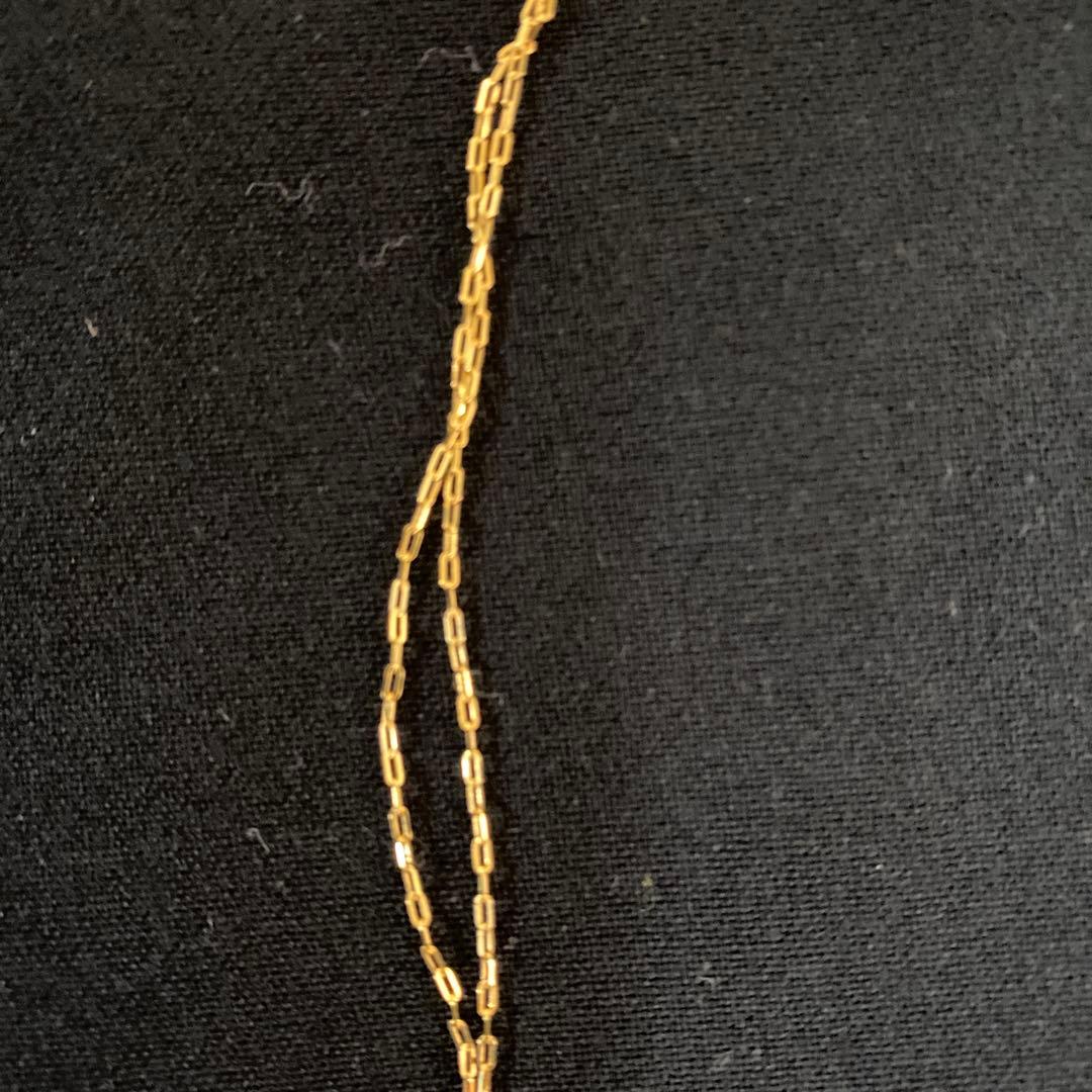 K18（YG） フロントデザインネックレス