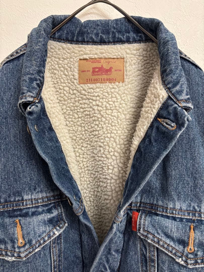 Ungridボア裏地 デニムジャケット