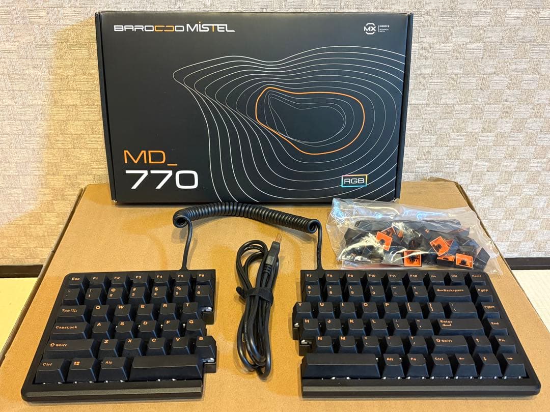 Mistel Barocco MD770 RGB 分離型キーボード 英語US配列