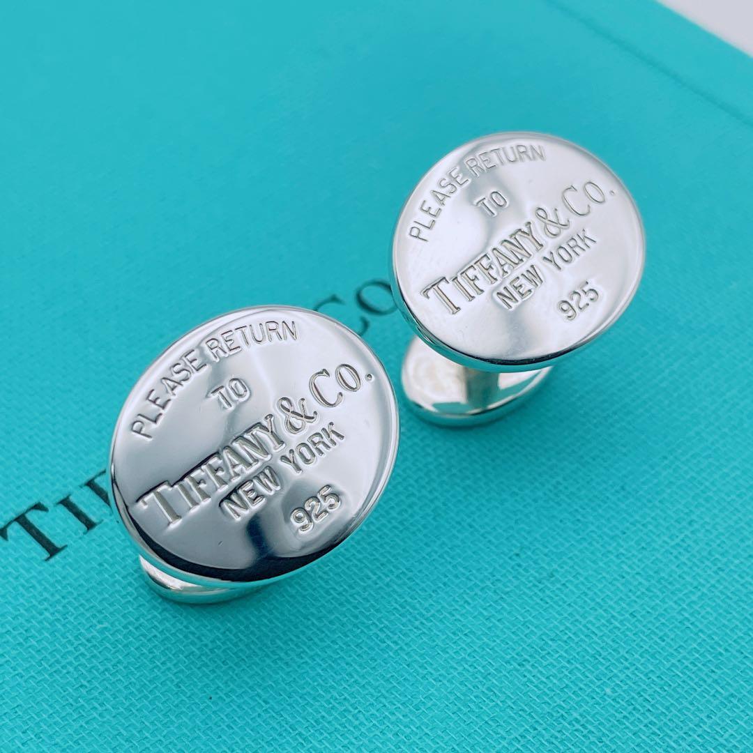 Tiffany & Co. カフスボタン　オーバル　リターントゥ　シルバー925