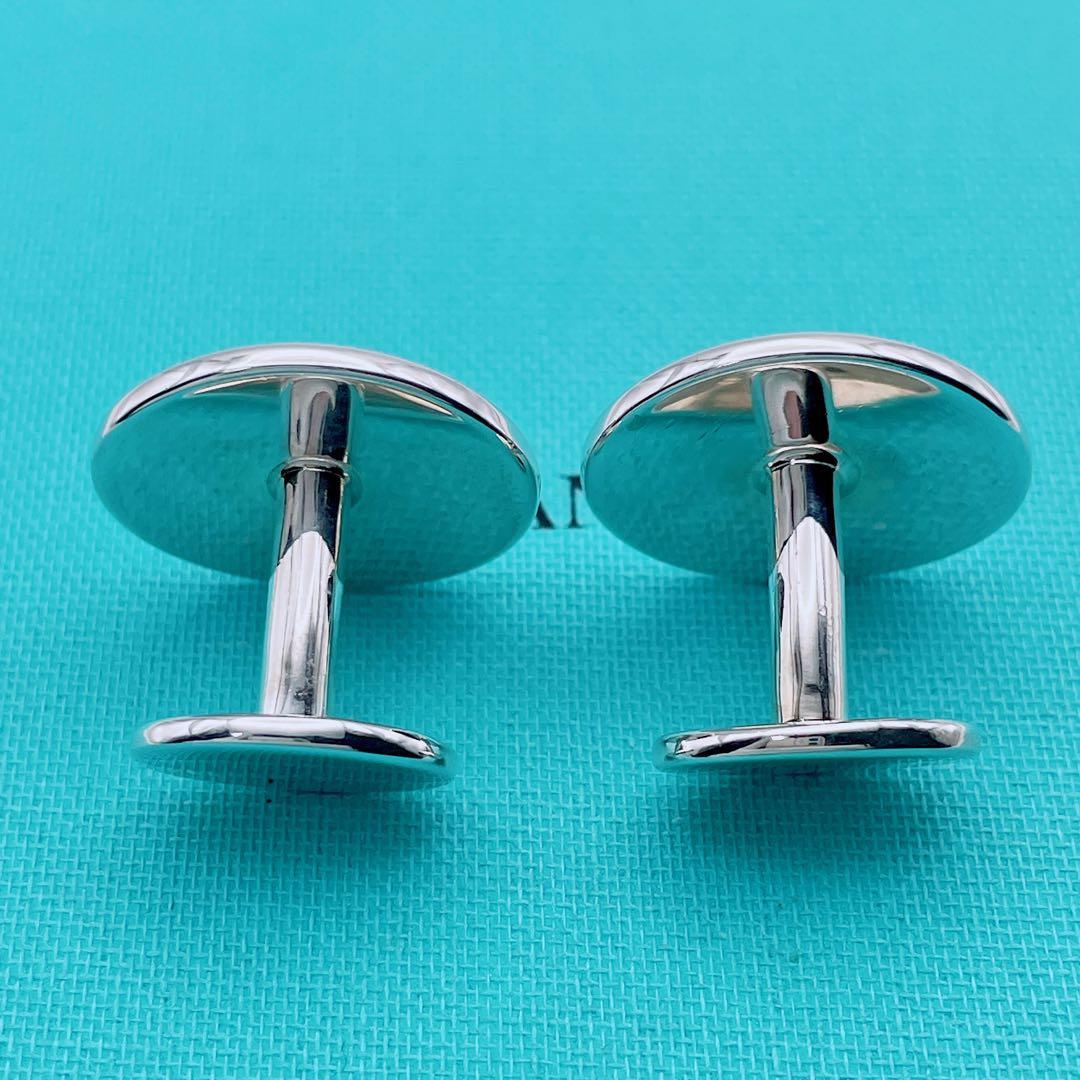 Tiffany & Co. カフスボタン　オーバル　リターントゥ　シルバー925