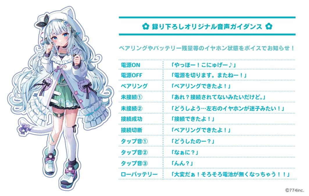 【新品】ななしいんく 杏戸ゆげ ver. ONKYO ワイヤレスイヤホン