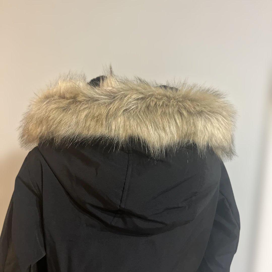 ZARA フード付き　ジャケット　M ブラック　黒　ザラ　ダウン