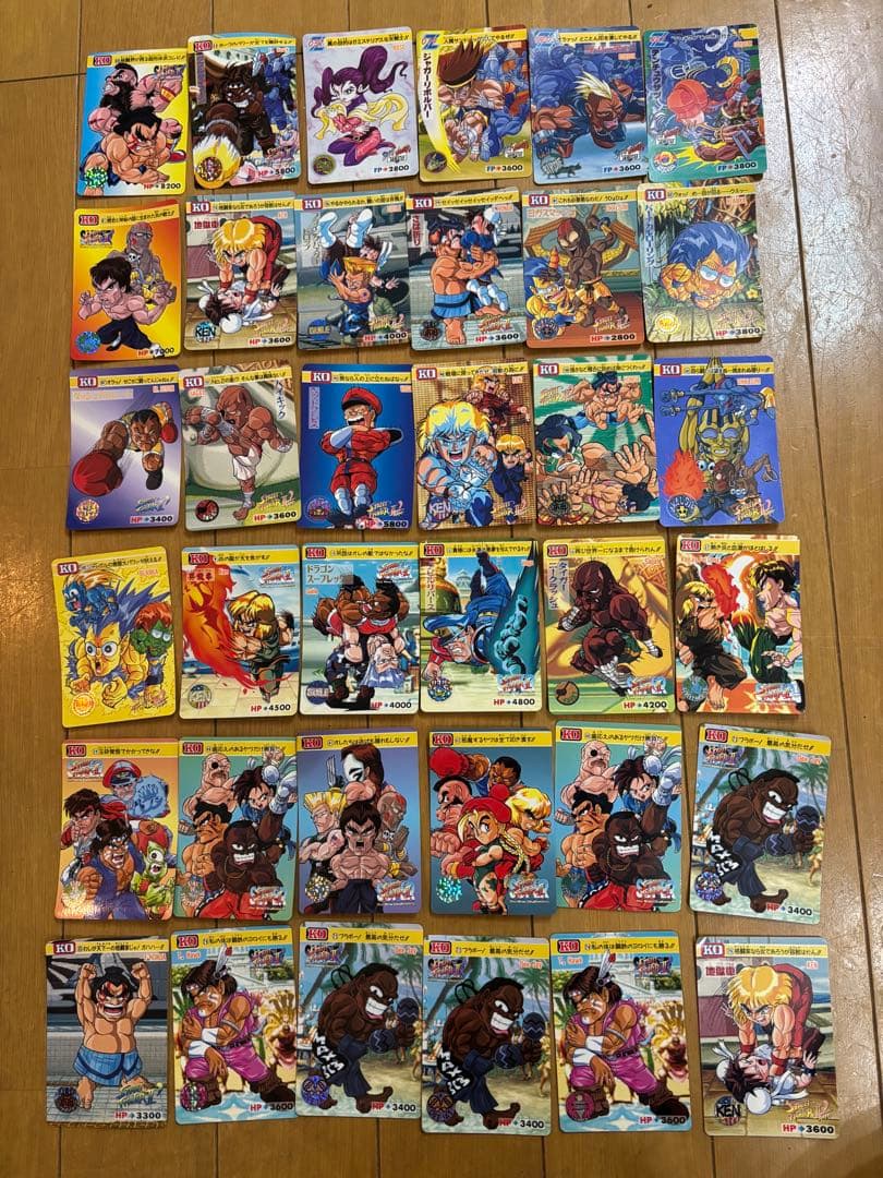 【当時物】ストリートファイター！カードダス本弾118枚（キラ：リュウ・ケン他）