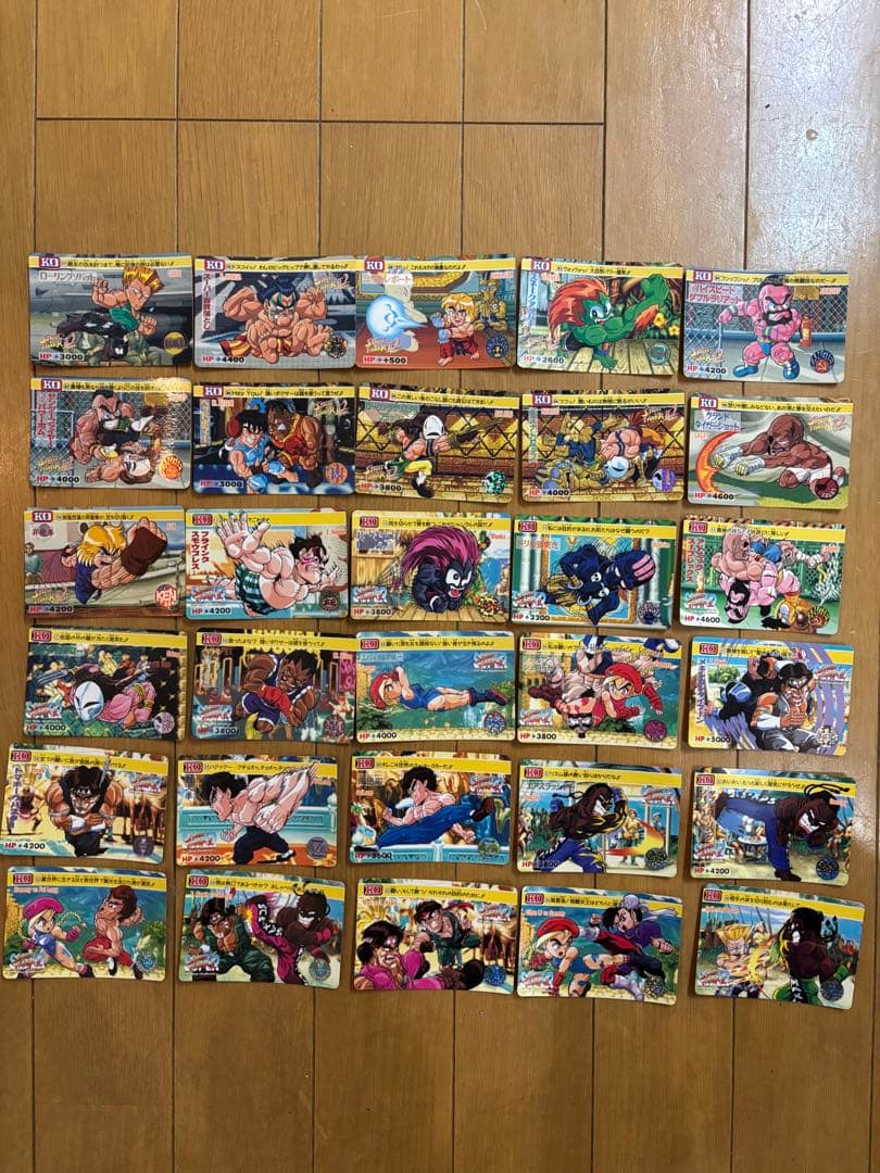 【当時物】ストリートファイター！カードダス本弾118枚（キラ：リュウ・ケン他）