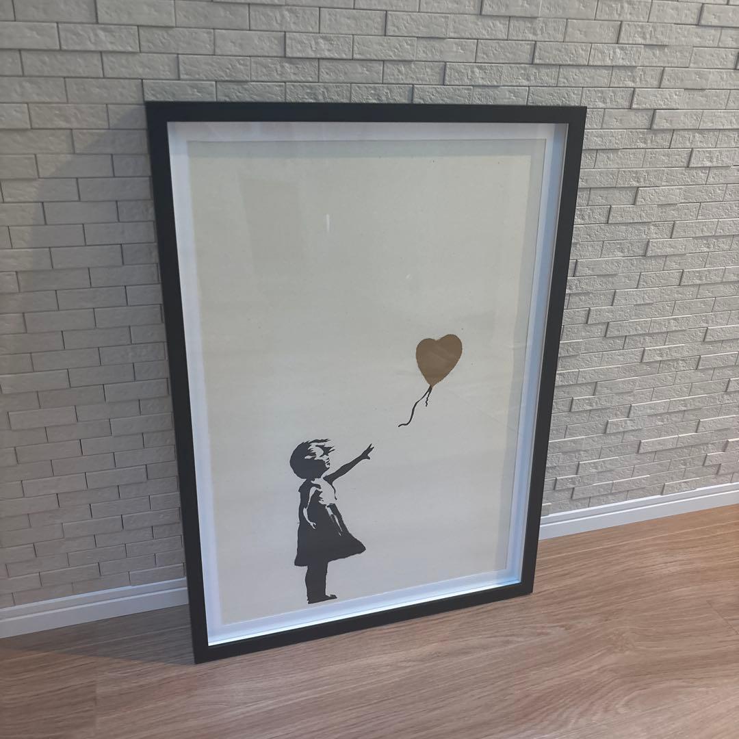 Banksy Girl with Balloon ゴールド　wcp