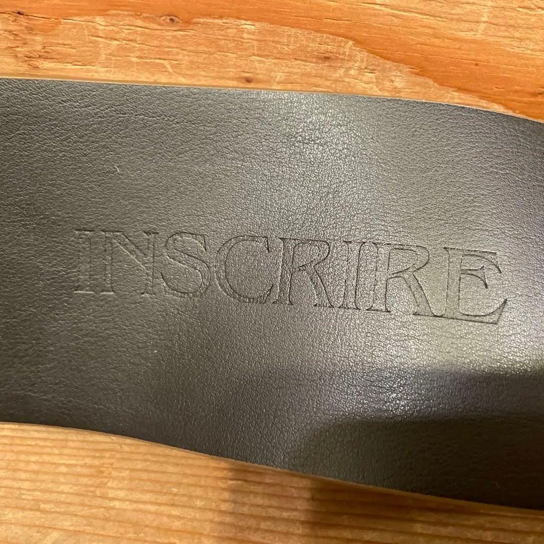 INSCRIRE レザー ベルト アンティークサンドベージュ