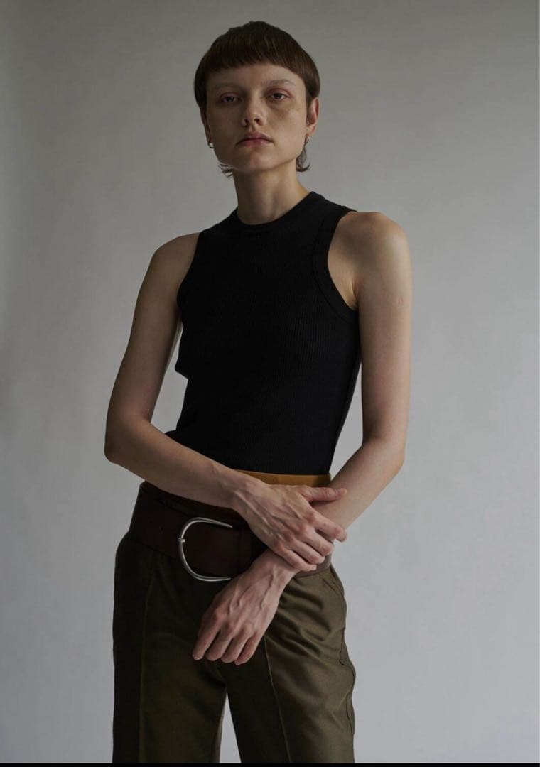 INSCRIRE レザー ベルト アンティークサンドベージュ