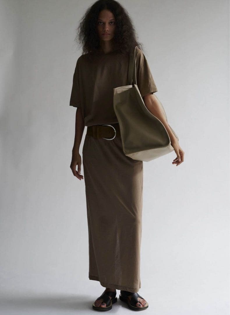 INSCRIRE レザー ベルト アンティークサンドベージュ