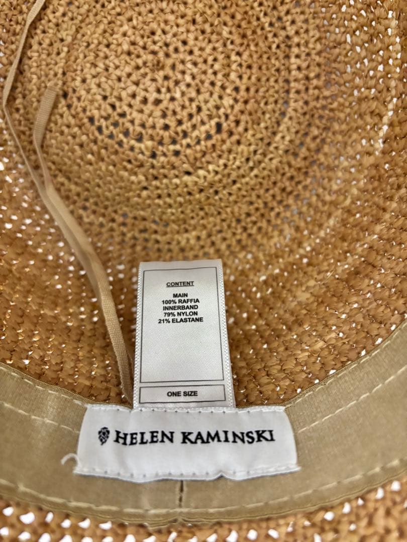 HELEN KAMINSKIベージュ ストローハット⭐︎極美品