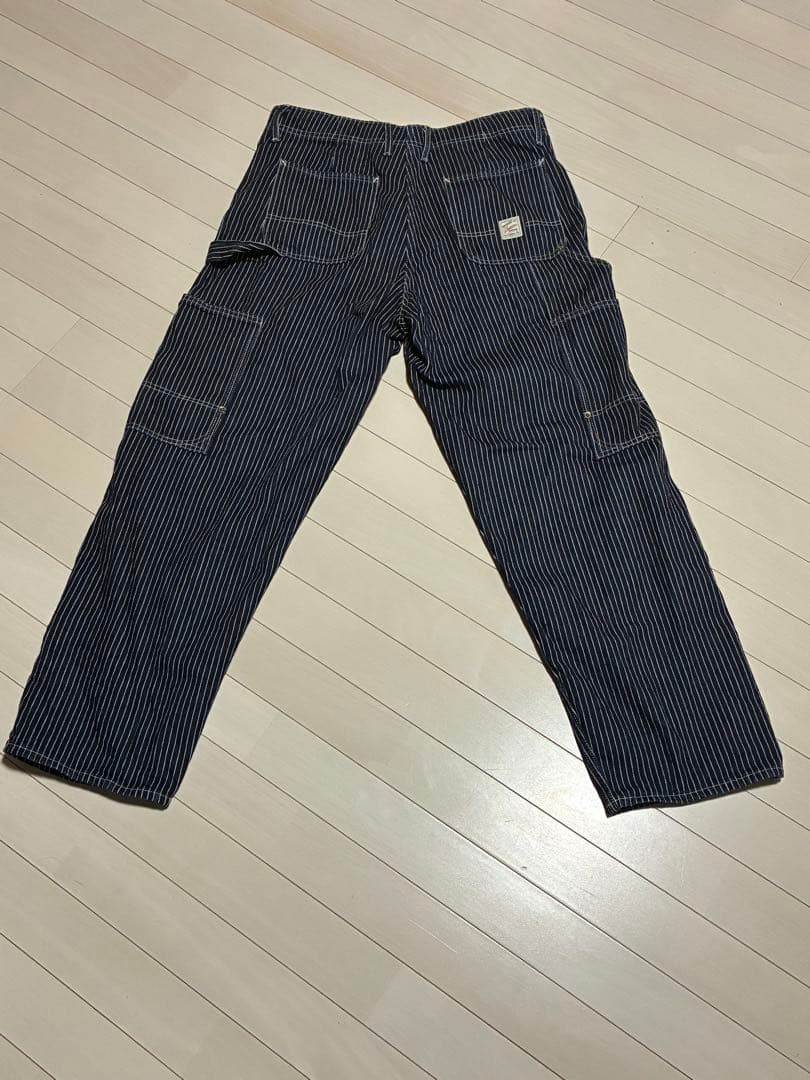 もなかGAP BAGGY CARPENTER ストライプパンツ 31/32
