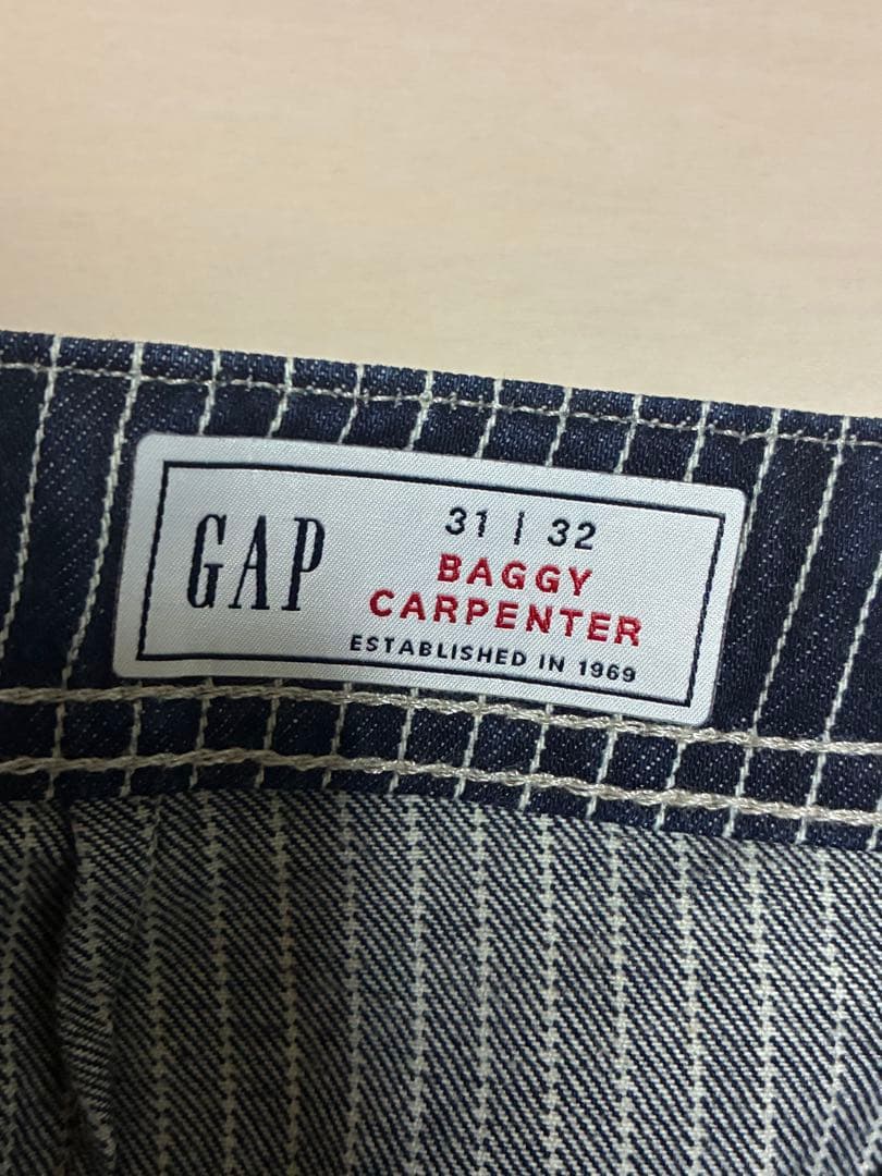 もなかGAP BAGGY CARPENTER ストライプパンツ 31/32