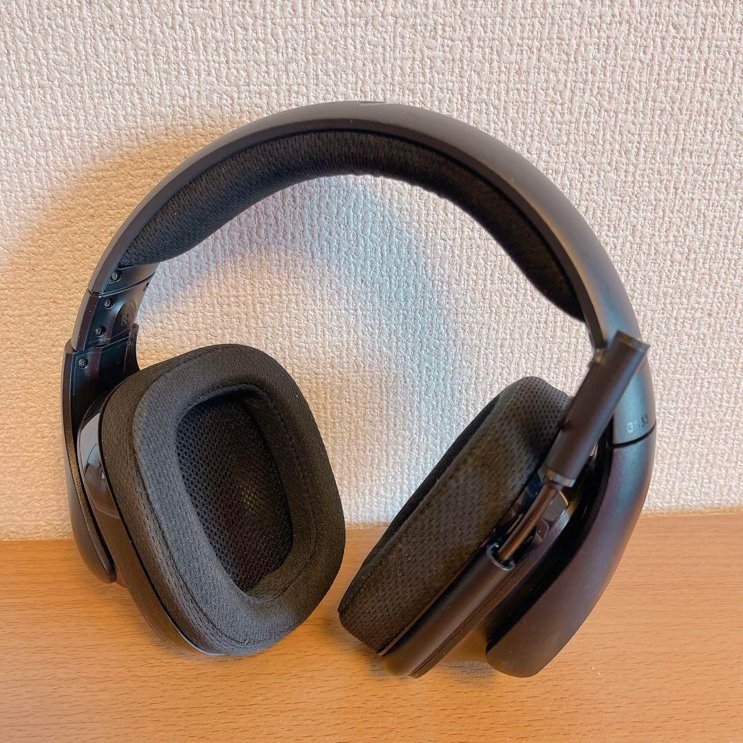 ゲーミングヘッドセット Logicool G 折り畳み式 マイク付き ブラック