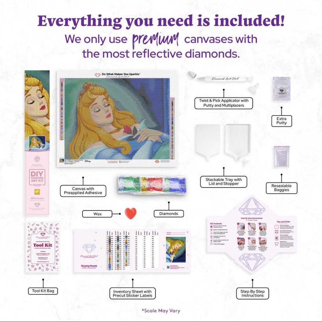 DAC(ダイヤモンドアートクラブ)　オーロラ　眠れる森の美女