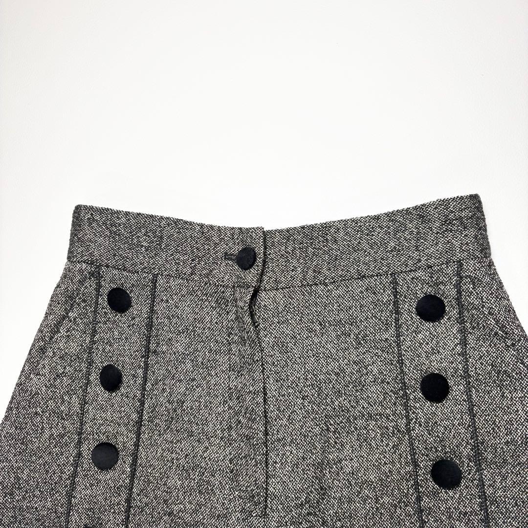 美品✨ドルガバ ツイードロングワイドパンツ 42サイズ イタリア製