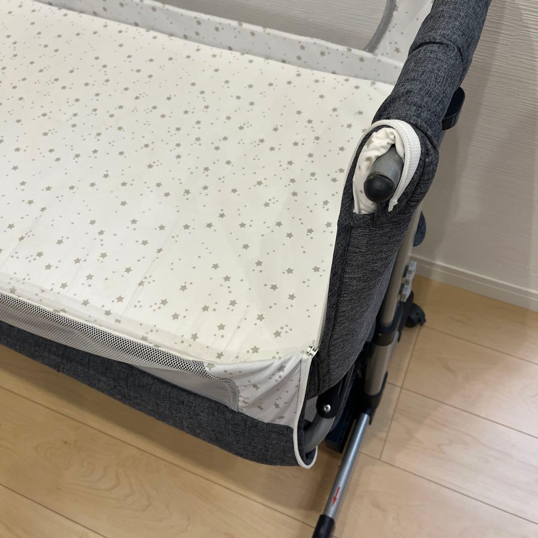 Bellababy 折りたたみベビーベッド グレー