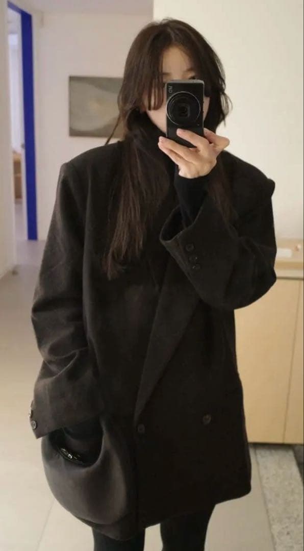 新品　studio doe ダークブラウンジャケット