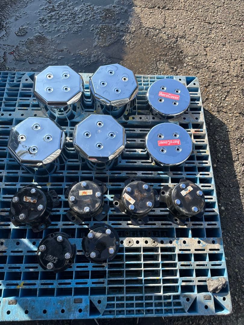 エアロカバー　スーパーグレート　大型　三菱　ふそう　22.5インチ8穴1台セット