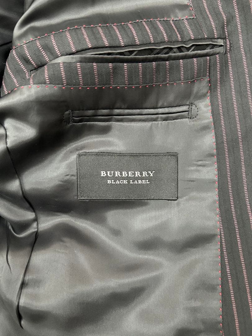 BURBERRY BLACK LABEL ストライプスーツ 36R