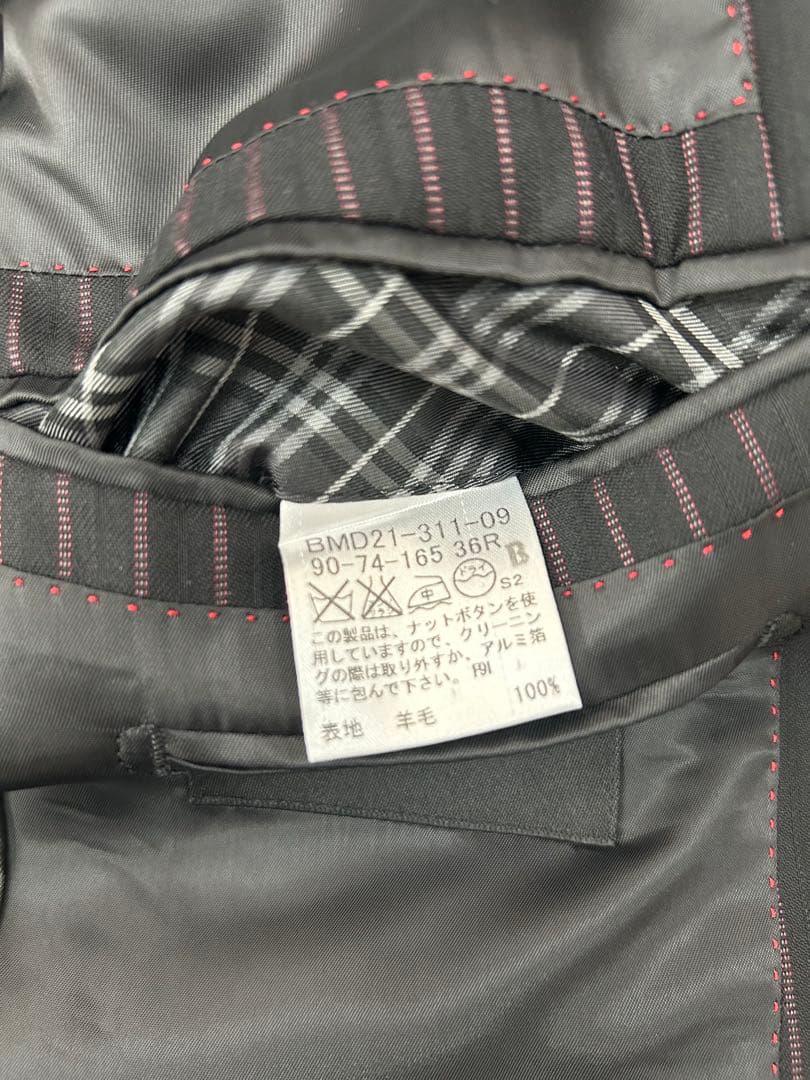BURBERRY BLACK LABEL ストライプスーツ 36R
