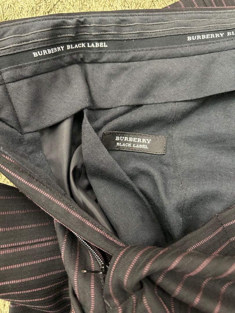 BURBERRY BLACK LABEL ストライプスーツ 36R