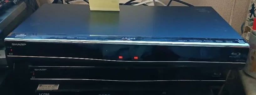 1TB シャープ AQUOS BDレコーダー☆BD-W1500☆リモコン付
