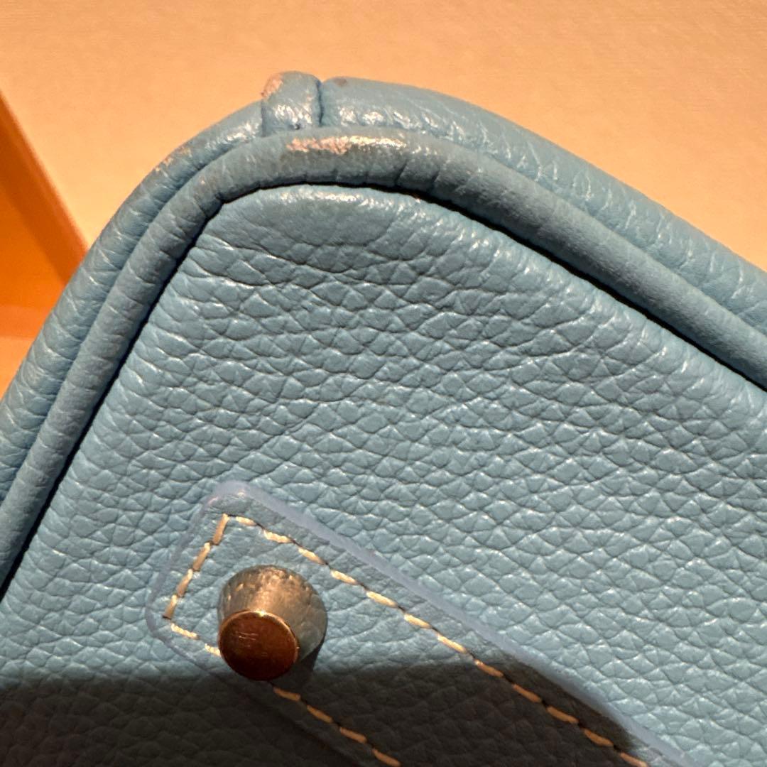 ブルージーン レザー　w30 トートバッグ