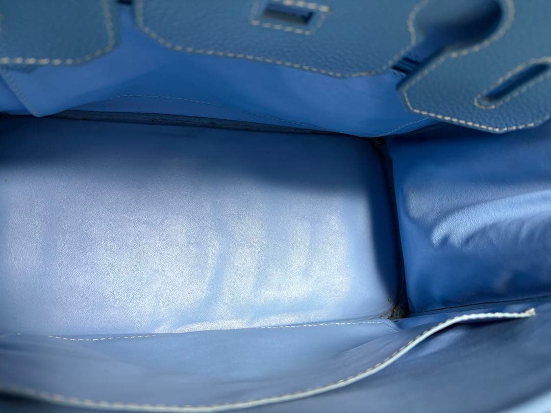 ブルージーン レザー　w30 トートバッグ