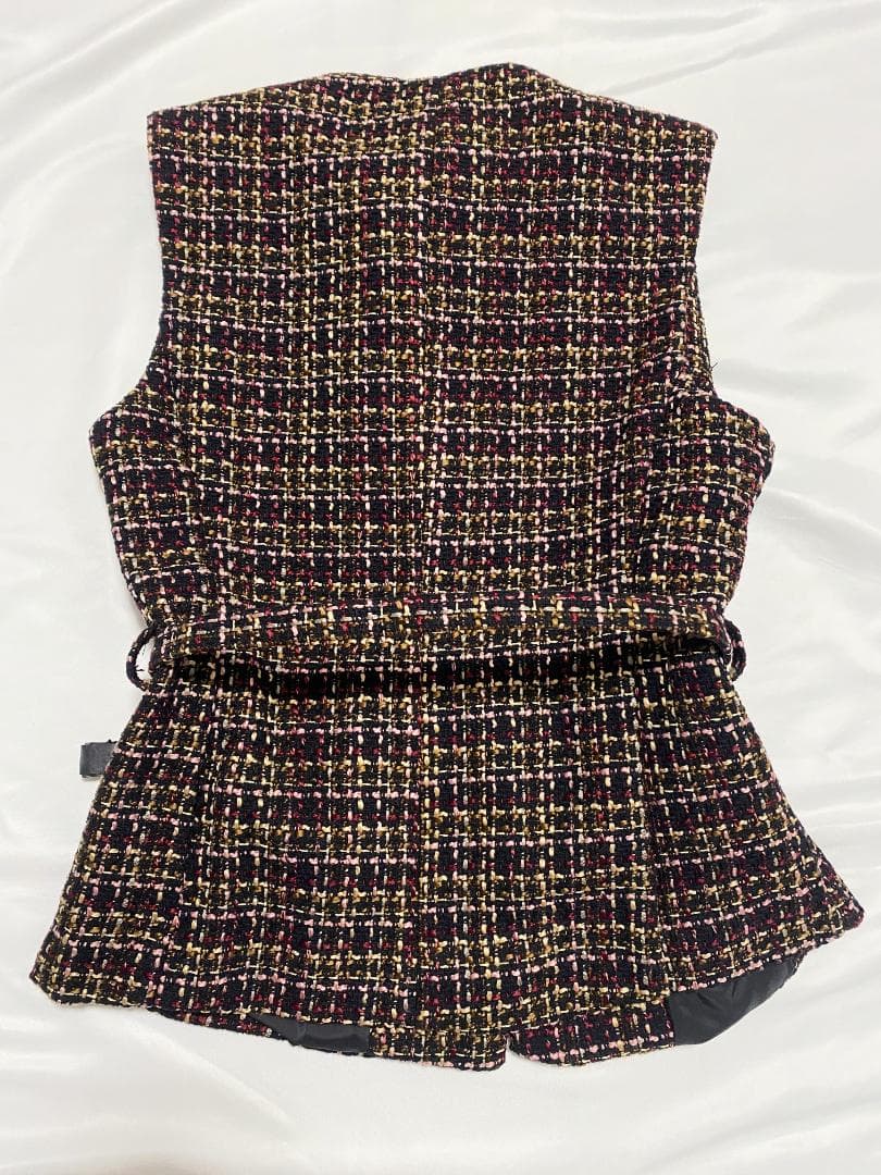 ZARA ベルト付きテクスチャーベスト XS 新品