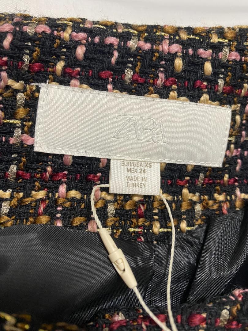ZARA ベルト付きテクスチャーベスト XS 新品