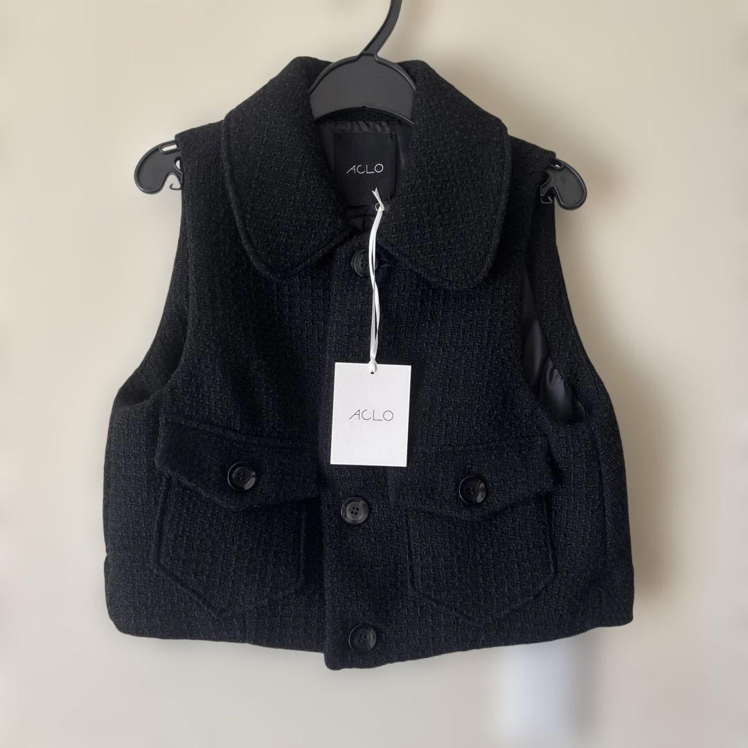 mi　タグ付き・新品未使用】ACLO ショートツィードベスト　希少品