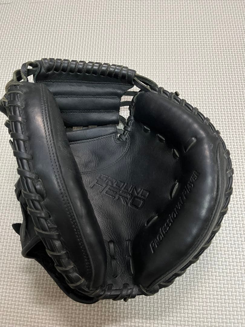 ZETT 少年野球　軟式キャッチャーミット　ブラック