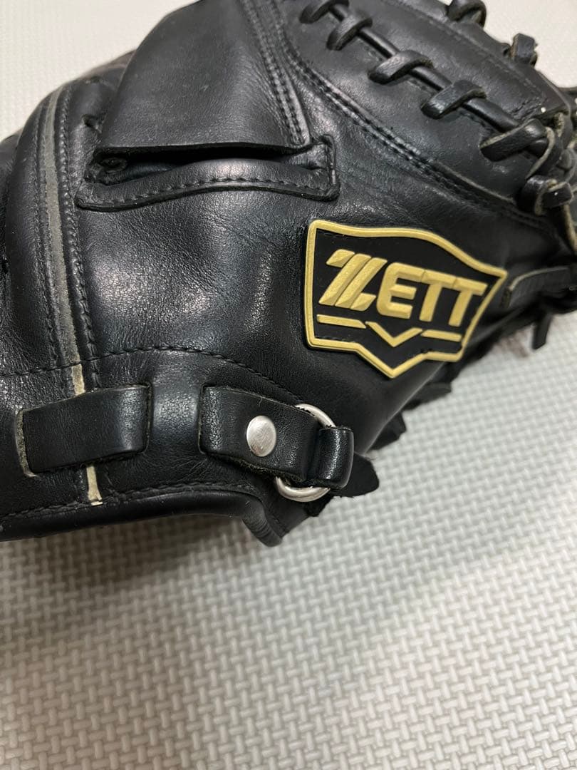 ZETT 少年野球　軟式キャッチャーミット　ブラック