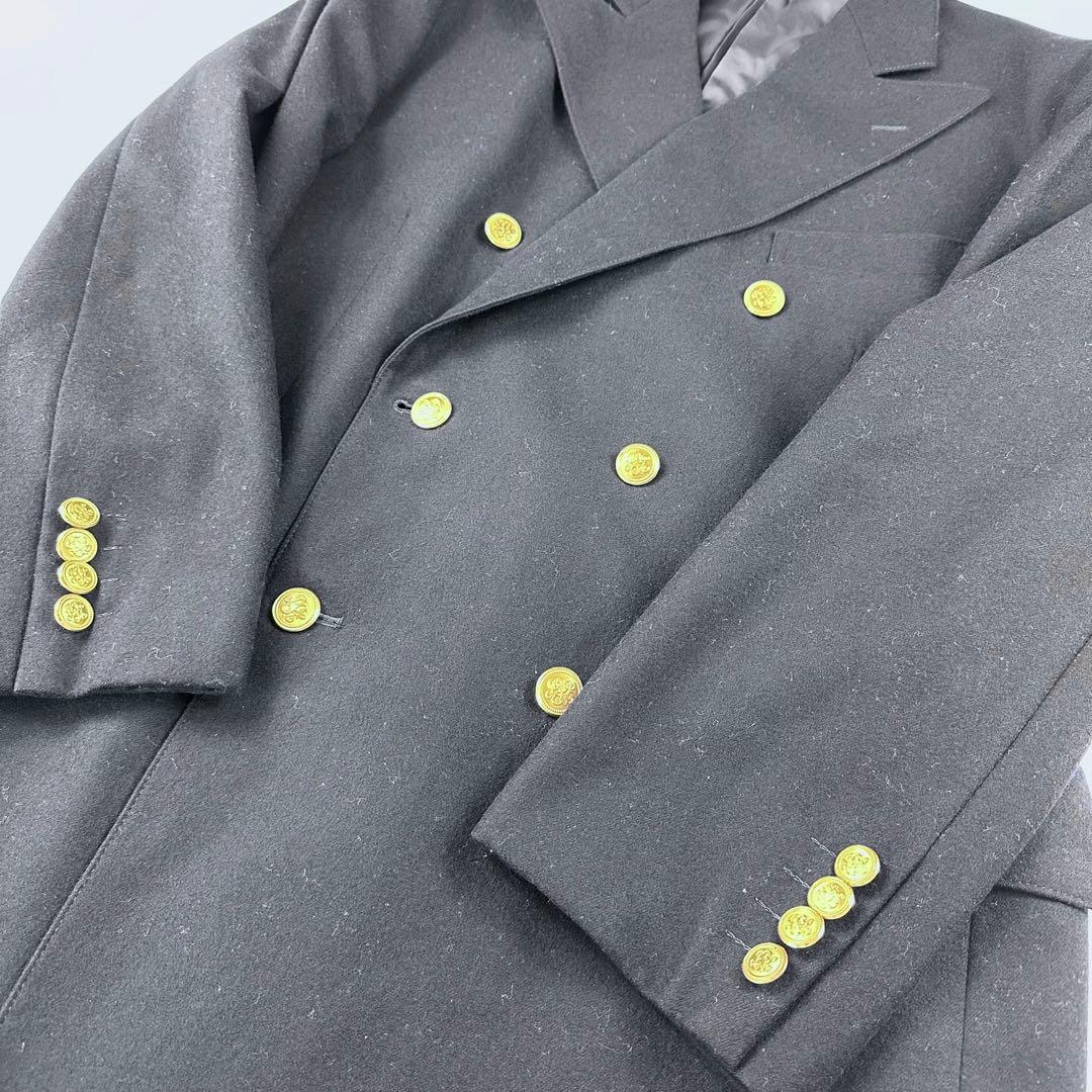 【美品】 J.PRESS 紺ブレ ダブル XL 金ボタン ブレザー ネイビー