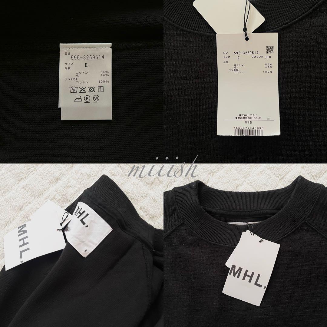 新品タグ付 2023 マーガレットハウエル コットンウールジャージー ブラック