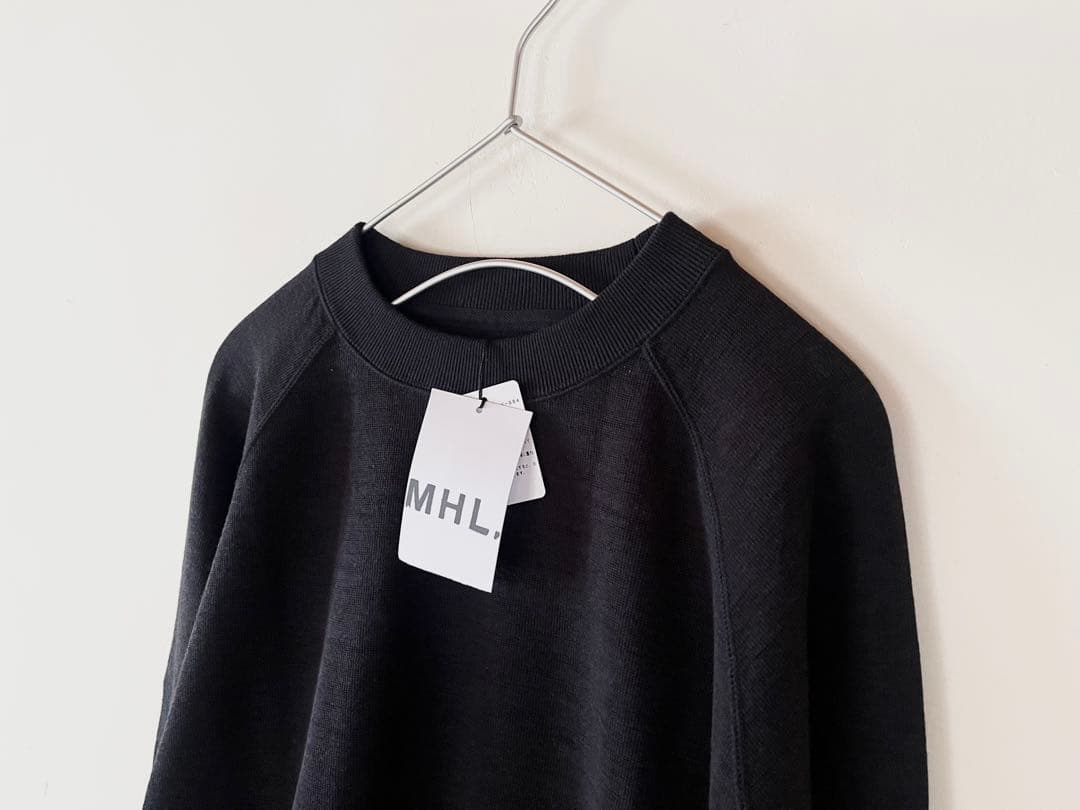 新品タグ付 2023 マーガレットハウエル コットンウールジャージー ブラック