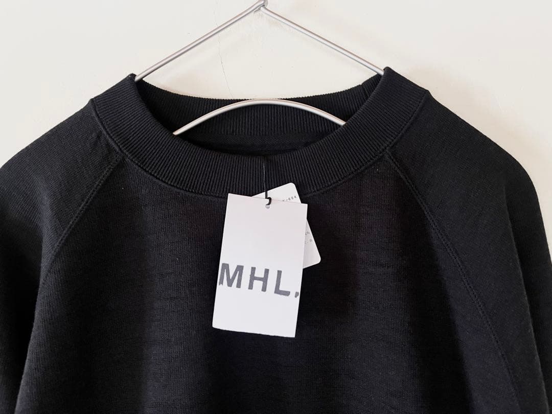 新品タグ付 2023 マーガレットハウエル コットンウールジャージー ブラック