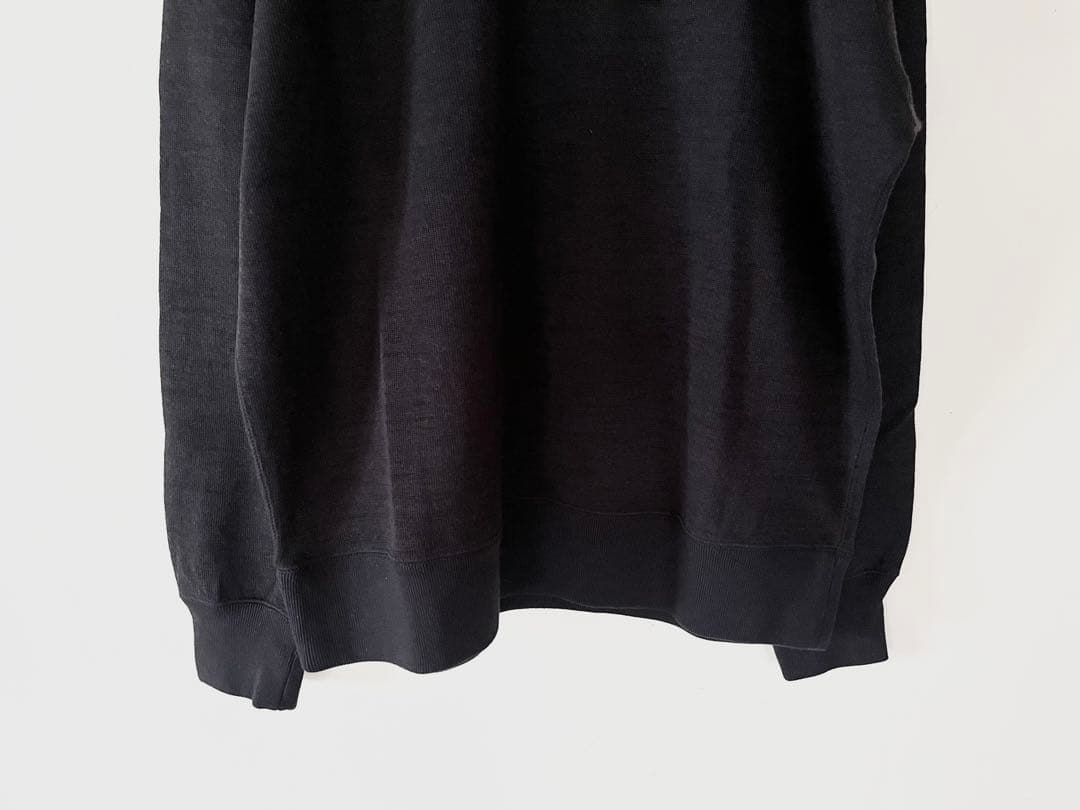 新品タグ付 2023 マーガレットハウエル コットンウールジャージー ブラック