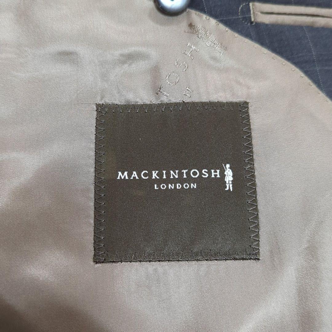 極美品 2XL相当 マッキントッシュ 銀ボタン セットアップスーツ チェック