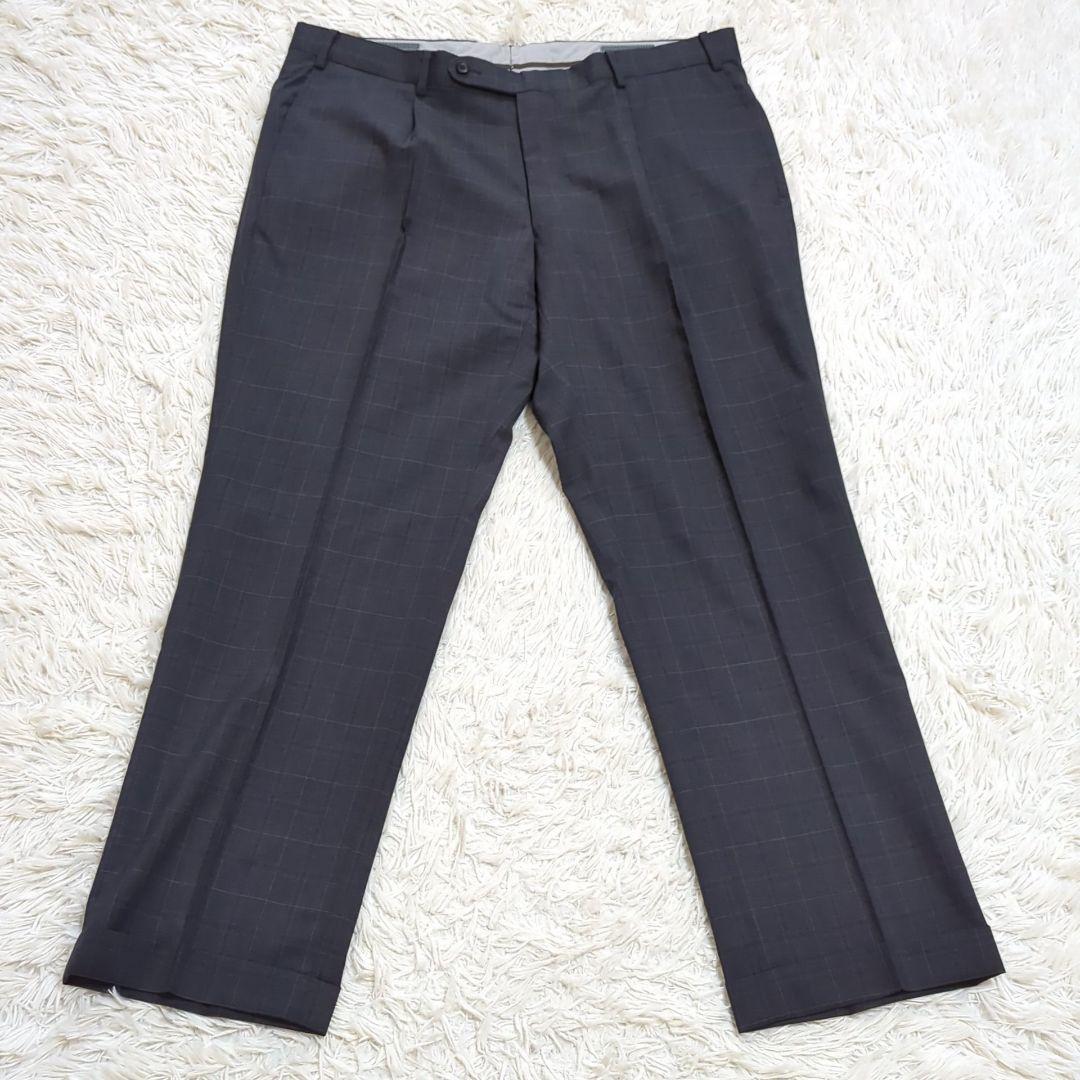 極美品 2XL相当 マッキントッシュ 銀ボタン セットアップスーツ チェック