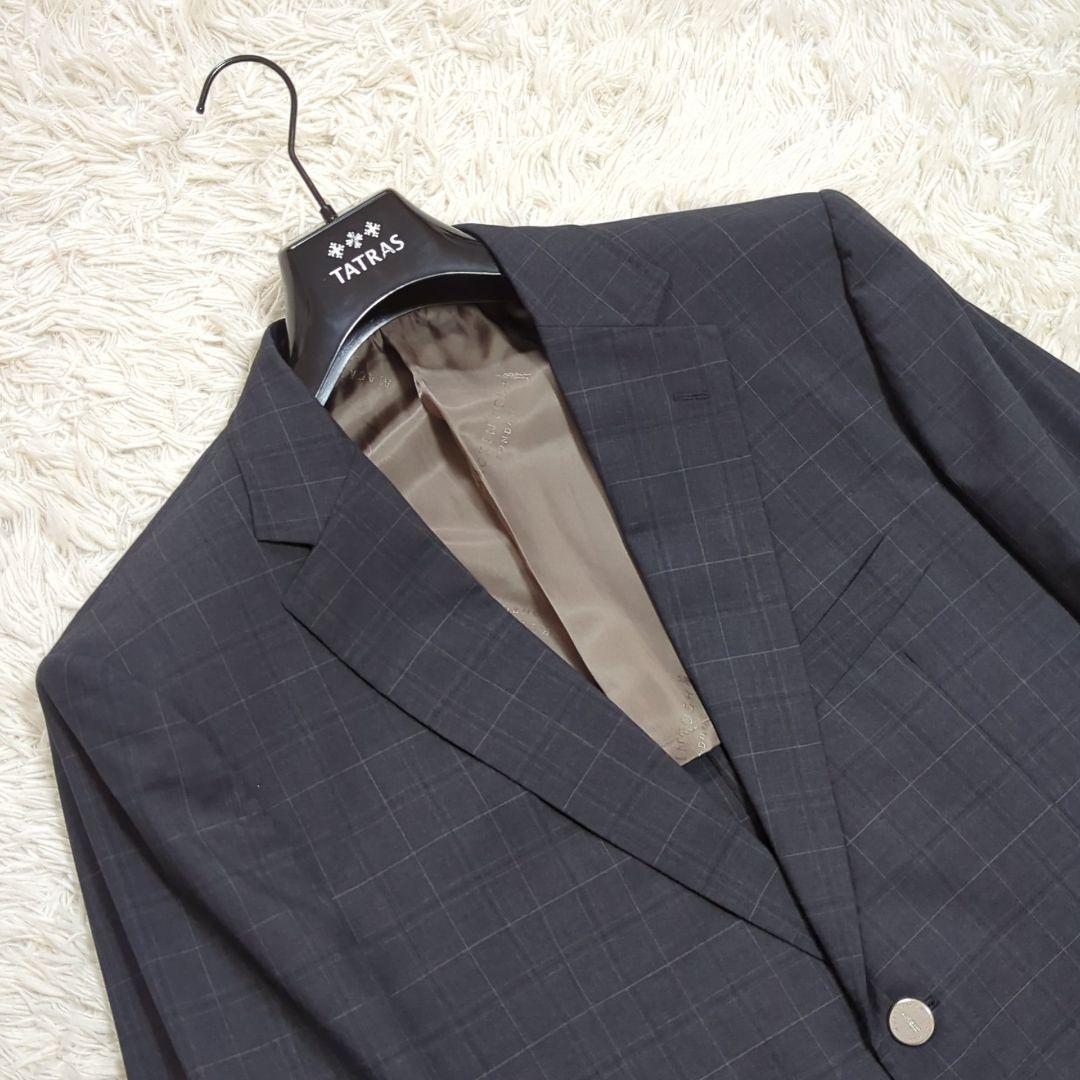 極美品 2XL相当 マッキントッシュ 銀ボタン セットアップスーツ チェック