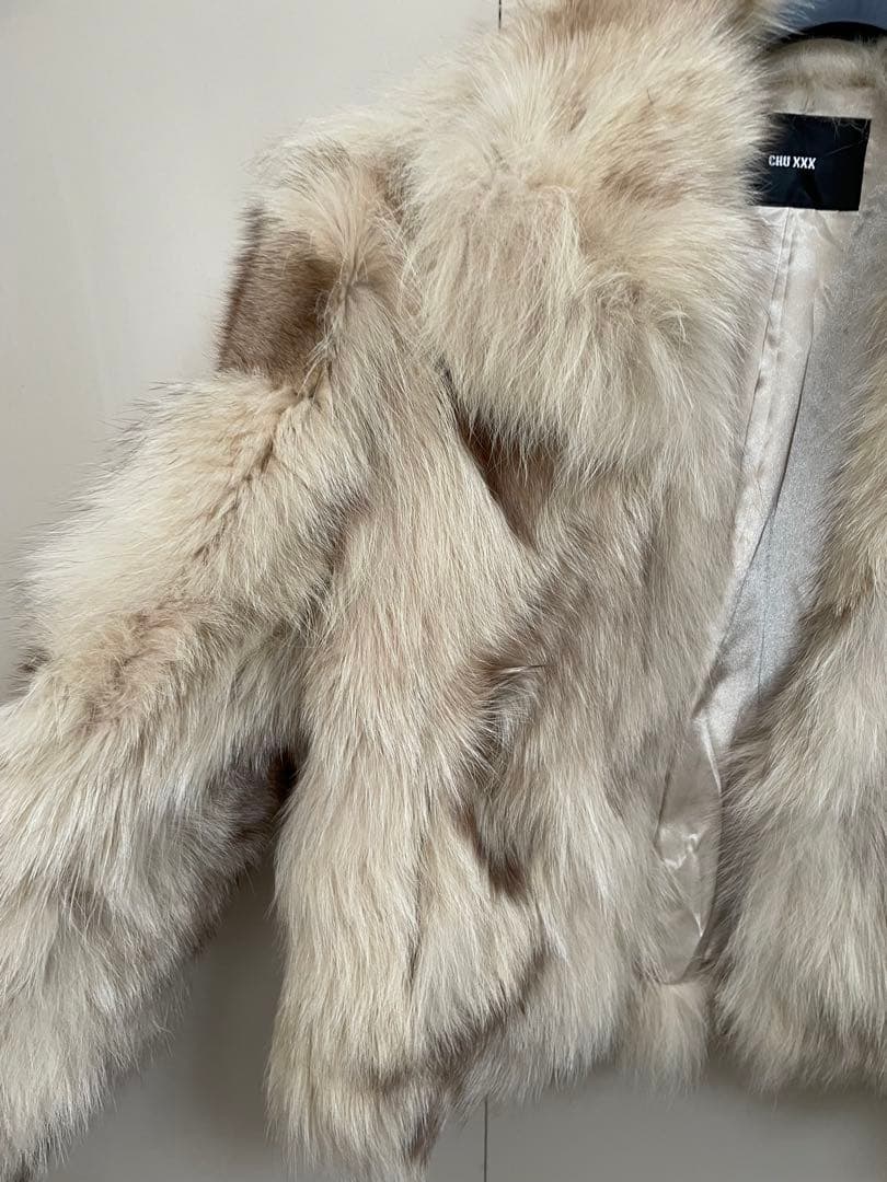 平成ギャル Y2K CHUXXX フォックスファー 毛皮コート 平成女子